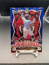 Junior Caminero 2024 Donruss Unleashed True Blue SP # 03/35 RAYS 