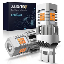 AUXITO Amber 7443/7440 LED Front Signal Turn Light Lamps Hyper No Flash Canbus A