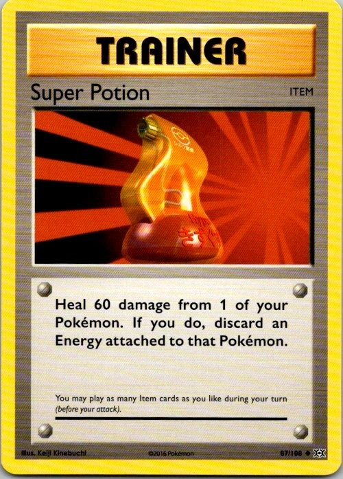 Super Potion 87/108 Evolutions Uncommon LP Pokemon TCG