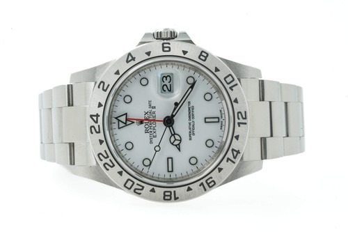 Rolex Explorer 2 II 16570 White Polar Dial 02/2012 40mm Official Rolex Servic...
