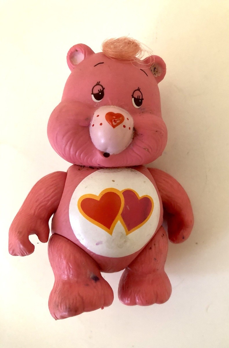 Care Bears 1983 Kenner LOVE-A-LOT BEAR Jointed Vinyl Figure