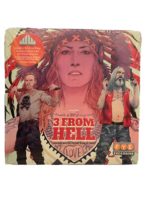 3 FROM HELL Soundtrack Rob Zombie Zeuss 2x LP Vinyl Green & Grey w/ Black Swirl
