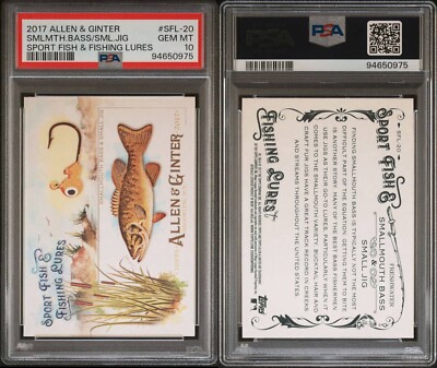 2017 Topps Allen And Ginter Smallmouth Bass Sport Fishing & Fishing Lures PSA 10 | eBay 2017 Topps Allen And Ginter Smallmouth Bass Sport Fishing & Fishing Lures PSA 10 | eBay