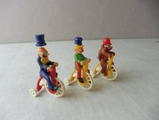 Konvolut Kinder Figuren, Clown auf Fahrrad / Big Bi, Zirkus, Ferrero, Vintage