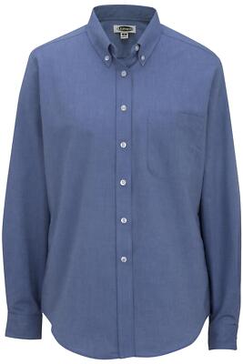 Edwards Garments 5077 Women's Easy Care Long Sleeve Oxford Shirt