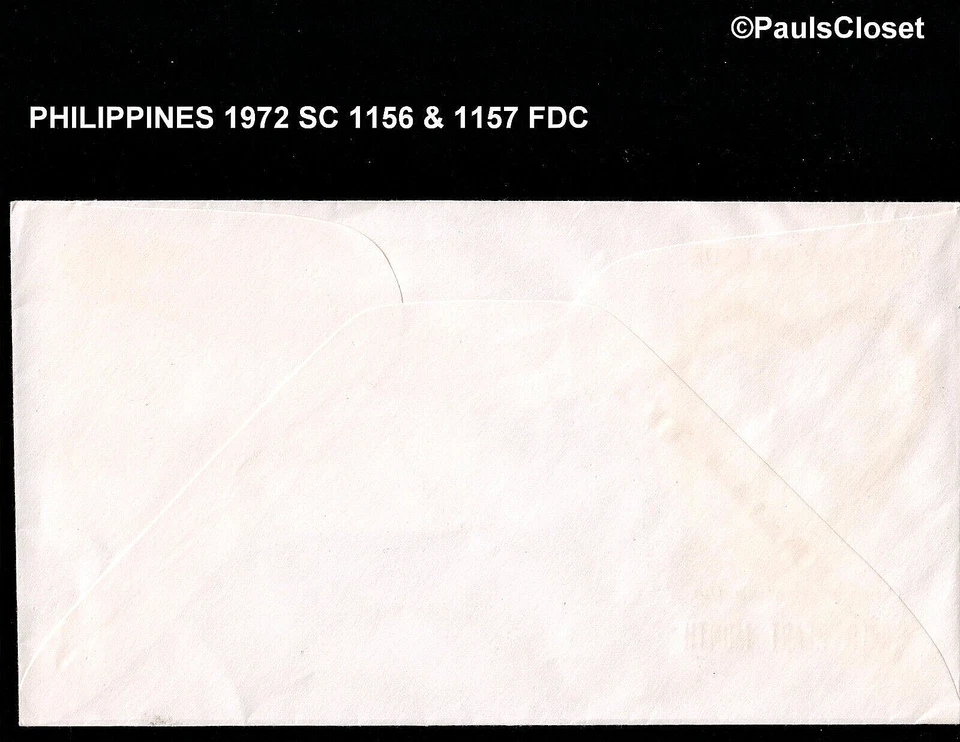 FILIPINAS 1972 SC 1156-1157 SALUD MUNDIAL DEL CORAZÓN MES 5s y 10s FDC USADO F/VF Foto 2 de 2