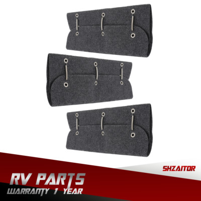 RV Step Covers 3 pcs Gray Wrap Around Camper RV Step Rug Carpet  Various sizes