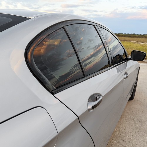 Chrome Delete Blackout Vinyl for 2017-20 BMW 5 Series Sedan Window Trim - Picture 5 of 5