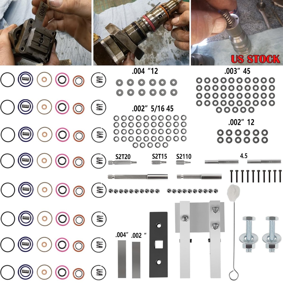 7.3L POWERSTROKE Injector Deluxe Rebuild Kit w/ vice clamp and