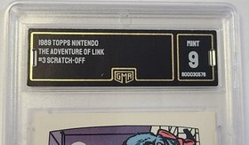 1989 Topps Nintendo Scratch-Off #3 Legend of Zelda NES GMA 9. MINT