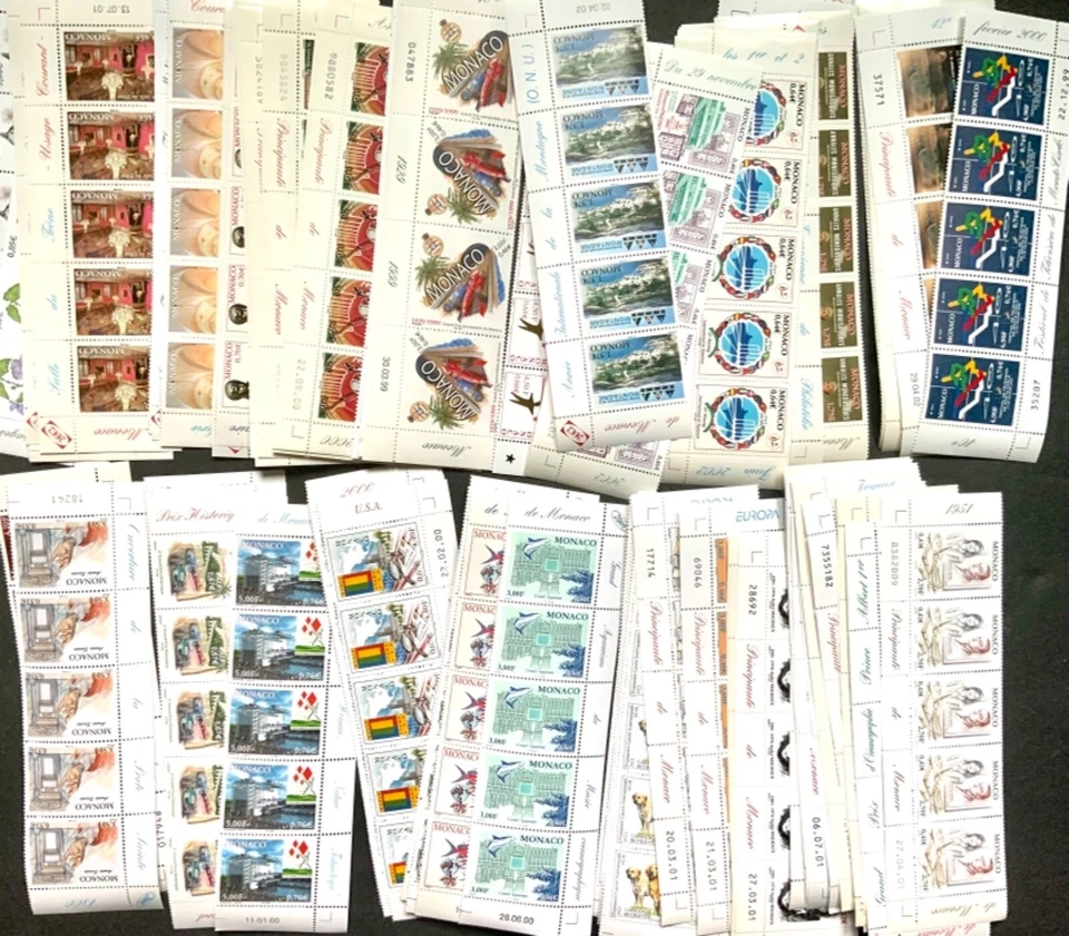 Mónaco #YT2191//YT2657 MNH CV €50,00 todos los diferentes valores en euros 1999-2014 Foto 3 de 4