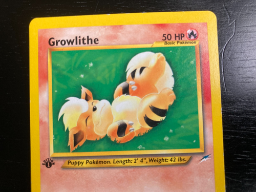 Pokémon Neo Destiny Non-Holo 1st Edition Growlithe 68 /105 Excellent Condition - Picture 2 of 3