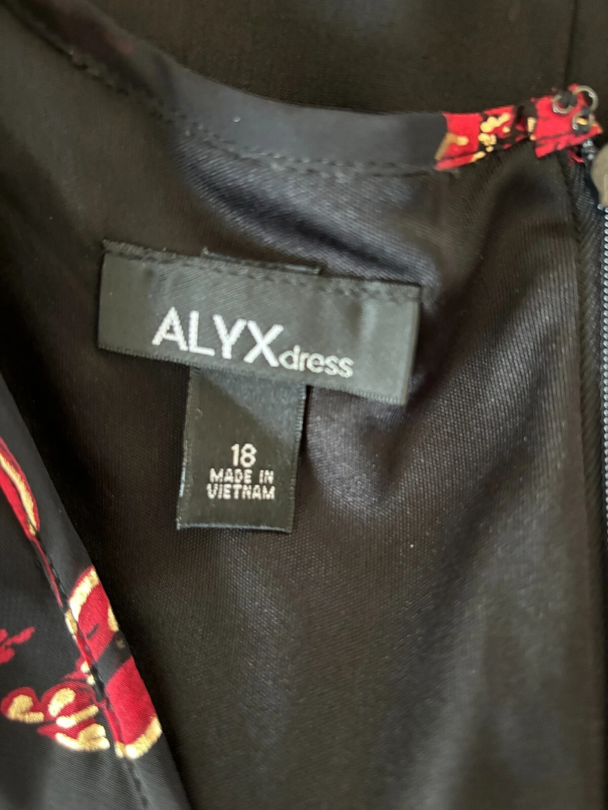 Abito in guaina a matita floreale in chiffon nuovo con etichette $74 ALYX cintura maniche corte flutter 18