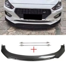For Hyundai Elantra Carbon Fiber Front Bumper Lip Spoiler Splitter Strut Rods For Hyundai Elantra Carbon Fiber Front Bumper Lip Spoiler Splitter Strut Rods