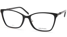 New Vera Wang VA62 BK Black Eyeglasses Frame 53-17-135mm B42mm