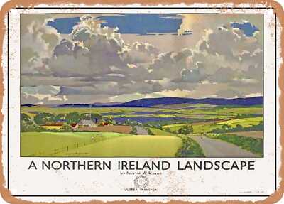 METAL SIGN - 1935 A Northern Ireland Escape Ulster Transport Vintage Ad