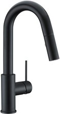 AguaStella  Bar Kitchen Faucet Brushed Matte Black Finish with Pull Down Sprayer