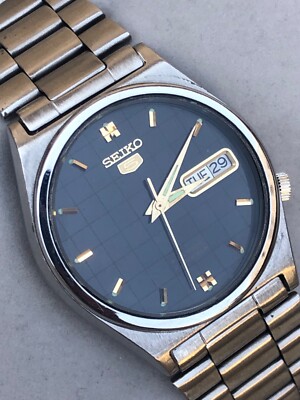 Seiko 5 7019-8180 Day-Date Automatic 21 Jewels Vintage Men's Watch