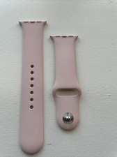 Genuine Apple Watch Sport Wristband SE 6 5 4 38/40/41mm Rose Pink M/L Silver Pin