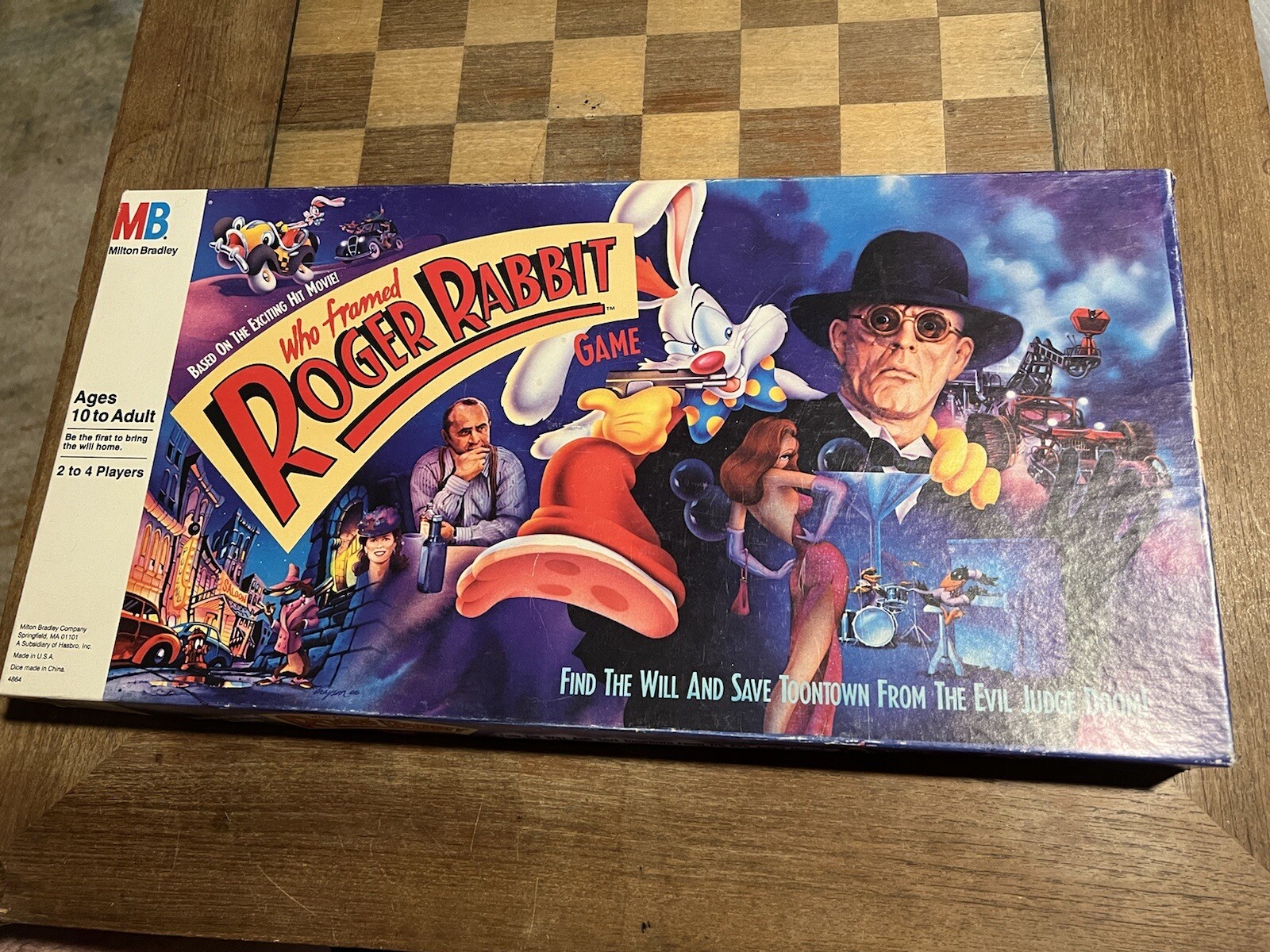 Vintage 1987 Milton Bradley Who Framed Roger Rabbit Boardgame Near Complete Game