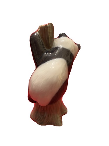 Royal Copenhagen Panda Playing Climbing Tree Trunk 664 Porcelain Figurine - Picture 3 of 7