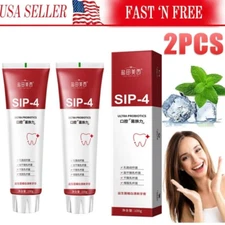 2x SP-4 Probiotic Toothpaste, SIP-4 Toothpaste Ultra Whitening, Stain Removing