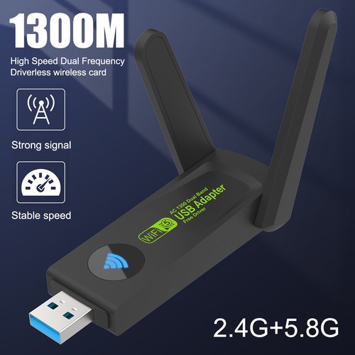 1300Mbps USB WIFI Adapter Wireless Network USB-Wifi Dongle Antennas Dual Band 5G - Picture 2 of 15