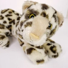 JPI Save the Animals Leopard Plush Stuffed Animal Brown Lying Down 13"