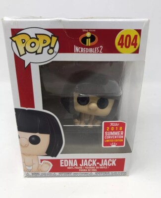 Funko Pop! Pixar Incredibles Edna Jack-Jack #404 San Diego Comic Con 2018