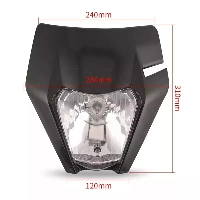 For KTM SXF XCWF EXC 125 250 300 350 Orange Motorcycle Dirt Bike Headlight - Image 2 of 4