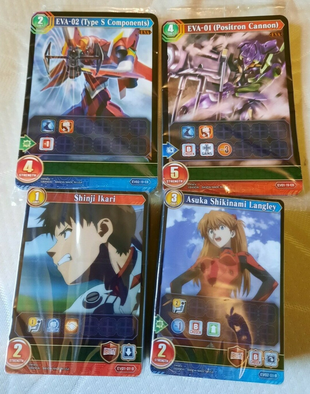 Chrono Clash System Neon Genesis Evangelion Bandai Decks 1 & 2 Sealed ALL  CARDS | eBay