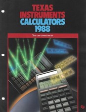 Texas Instruments Calculator Catalog 1988