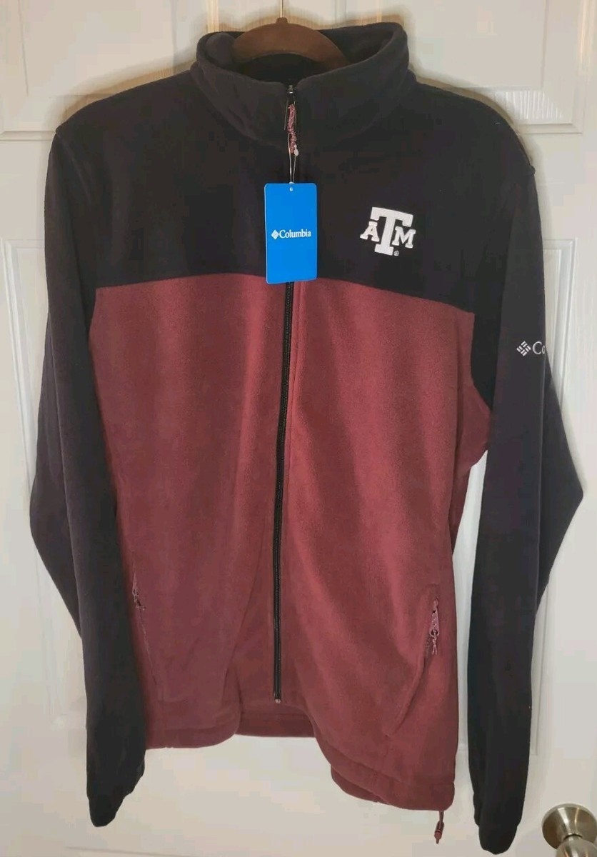 Columbia Jacket Texas A&M Men's M Flanker III Fleece Team Full Zip