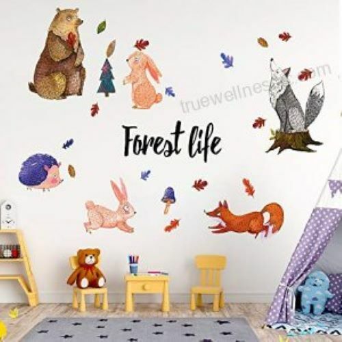 Jungle Shipping included Theme Nursery service Wall Woodland Decals for Animal