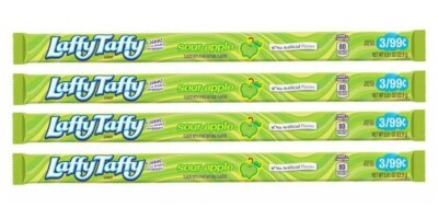 4x Laffy Sauer Apfel Geschmack Seile Amerikanischer Bonbons 22.9g Formell Wonka
