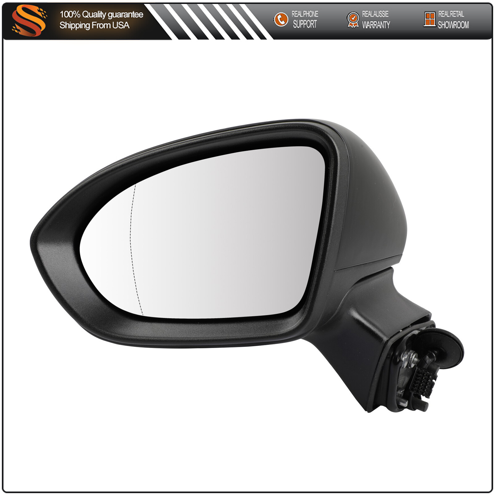 Driver Left Side View Mirror Mirror For Chevrolet Cruze Heated 2016-2019