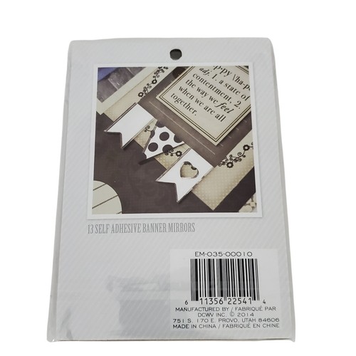 DCWV Self Adhesive Banner Mirrors - Pkg of 13 - Picture 2 of 2