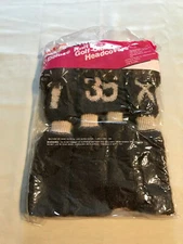 4 Deluxe Knit Pom Pom Style Golf Club Headcover Set 1 3 5 X Brown & Beige NEW