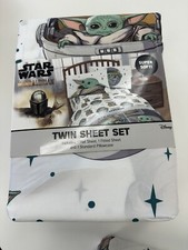 Star Wars Baby Yoda 3 Piece Twin Sheet Set