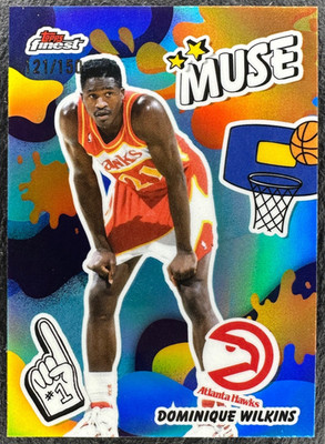 Dominique Wilkins 2025-26 Topps Finest NBA Muse Sky Blue Refractor /150 #M-21