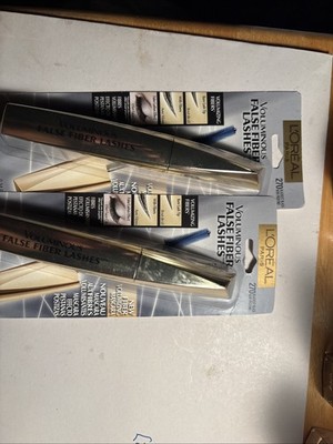 2 L'Oreal Paris Voluminous False Fiber Lashes Mascara 270 Blackest Black Sealed