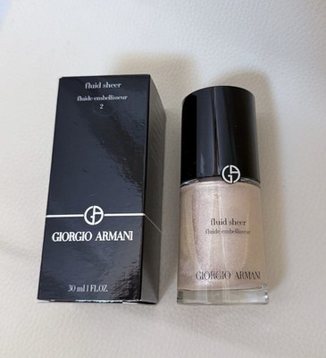 Giorgio Armani Fluid Sheer Embellisseur Shade 2 30ml Liquid Highlighter Neu!