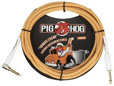 Pig Hog Right Angle Instrument Cable 10 Foot, Orange