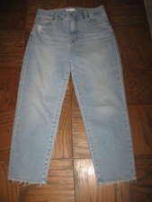 GOOD AMERICAN LIGHT WASH WIDE LEG JEANS  Sz 6/28