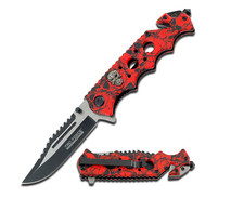 8.25" Tac-Force Spring Assisted Knife-Cutter, Glass Breaker, Pocket Clip
