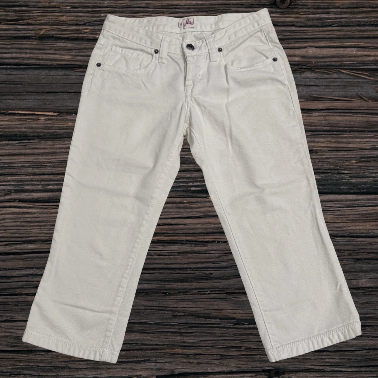 Joie Capri Pants Sz 25 Antique White High Low Rise Made In USA
Opens in a new window or tab