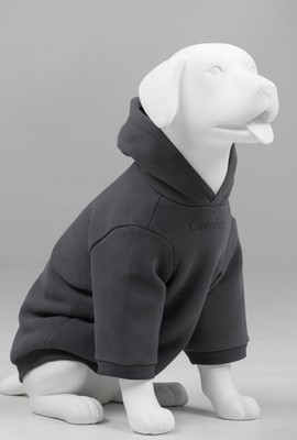 Comfrt Signature Paw Dog Hoodie Steel Grey 7XL  NWT