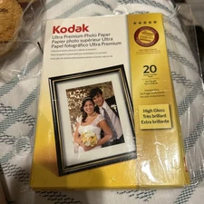 Sealed Kodak  Ultra Premium Photo Paper 5x7, High Gloss, 20 sheets,
