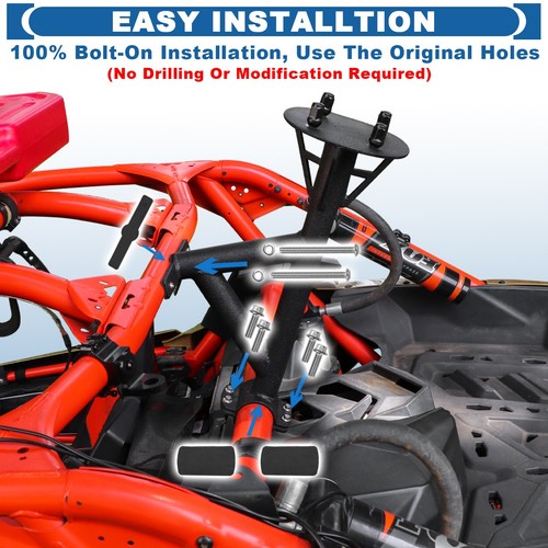 Holds Up to 32in Spare Tire Carrier Mount Rack For 2017-2024 CanAm Maverick X3 - Picture 8 of 8