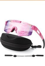 Kids Baseball Sunglasses for Youth softball 7-11U Polarized, Case, strap, cloth.